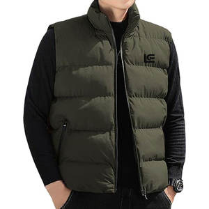 Gilet matelassé décontracté sur mesure en nylon/polyester/coton pour homme, le plus vendu - Faible MOQ, imperméable - Product Image 1