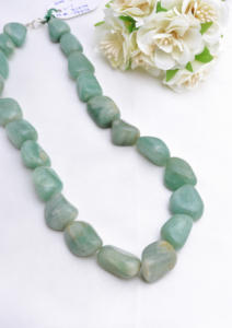 Cuentas de aventurina natural pulidas de 16 pulgadas, aventurina natural para la elaboración de joyería fina, piedra preciosa de alta calidad - Product Image 6