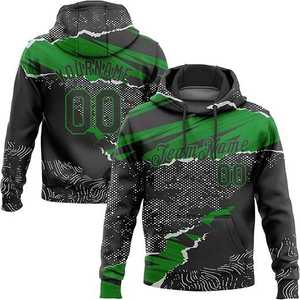 Sweat à capuche personnalisé de haute qualité pour femme, en polyester et coton 400g, doublé, respirant, avec nom et numéro imprimés par transfert thermique, pour fan de sport - Product Image 6