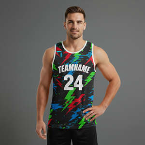 Camisetas de Baloncesto Sublimadas de Alta Calidad con Nombre y Número Personalizados, Transpirables, Impresas, de Verano, que Absorben la Humedad y Protegen Contra los Rayos UV, Unisex - Product Image 3