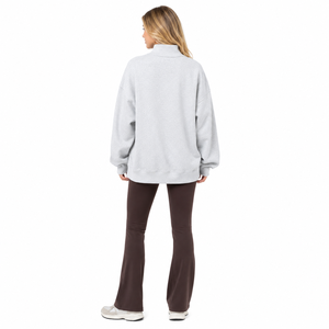 Sudaderas Oversize de Cuello Alto de Forro Polar, Premium de Alto Gramaje, con Hombros Caídos, Personalizadas, Estilo Europeo y Americano, Top de Cuello Redondo - Product Image 3