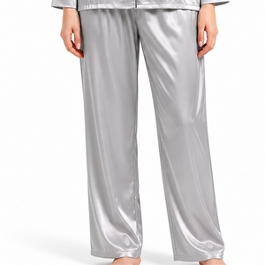 Ensemble de nuit élégant pour femme, pyjama décontracté boutonné sur le devant, vêtements de nuit classiques pour tous les jours, ensemble de nuit sur mesure long et assorti - Product Image 4