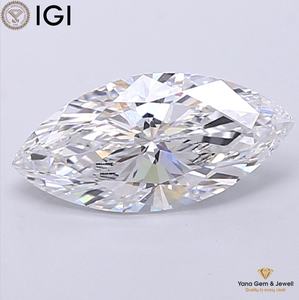 Diamante Cultivado en Laboratorio CVD de Corte Marquesa, 4.01 Quilates, Color E, Claridad VVS1, con Certificado IGI, de Alta Calidad, Perfecto para Anillo de Ensueño - Product Image 1