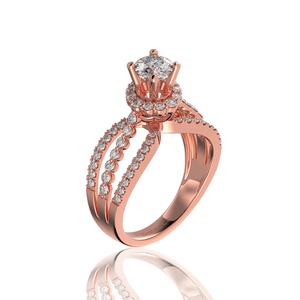 Wholesale Women's Jewelry 18K Solid Gold for Certified Natural Diamond Everyday Wear Royal <b>Ring</b> 5.4mm D/VVS2 Vietnam Glosbe Co - Product Image 2