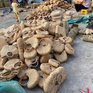 ENVÍO EN EL MISMO DÍA Bolso de Jacinto de Agua 2026 para Picnic y Compras, Artesanía de Fibra Tejida a Mano, Material Limpio y Seguro - Product Image 2