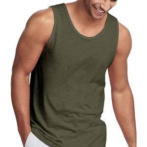 Débardeur de sport en coton sans manches avec logo personnalisé, vêtements de fitness, vêtements d'entraînement, débardeur de gym pour hommes - Product Image 1