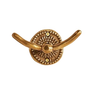 New Arrival Ornamental Vintage Brass <b>Single</b> Wall <b>Hook</b> Elegant Decorative Hanger Organizer Home Interior Stylish - Product Image 1