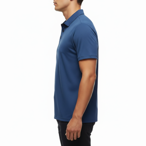 Camiseta Polo para Hombre, Algodón 260 GSM, Corte Regular, Manga Corta, Cuello en V, Ropa de Calle, Informal, Suave, Transpirable, Duradera, OEM/ODM - Product Image 4
