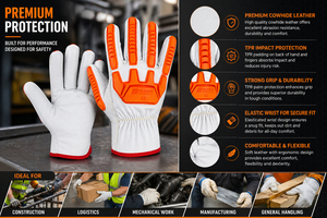 Guantes Mecánicos de Impacto TPR, Guantes de Seguridad para Campos Petroleros, Antideslizantes, Resistentes a Cortes, Guantes de Protección Industrial para Minería, Proveedor OEM - Product Image 5