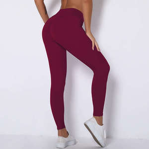 High Waist Printed Full Length Knitted <b>Leggings</b> Stretch Breathable Quick Dry <b>Thick</b> Compression Push Tummy Yoga Women's <b>Leggings</b> - Product Image 5