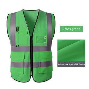 เสื้อกั๊กนิรภัยสะท้อนแสงสีสันสดใส หลายกระเป๋า สำหรับงานก่อสร้าง - Product Image 1