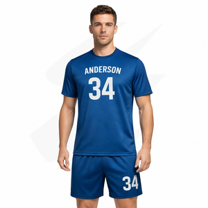 Uniformes de Fútbol Personalizados para Hombres, Mujeres y Niños, Conjuntos de Camisetas de Fútbol de Malla de Poliéster, Sublimación, Directo de Fábrica OEM - Product Image 3