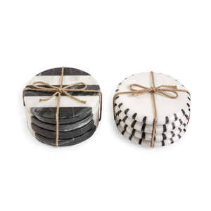 Sous-verres en marbre écologiques, durables et lavables, en pierre naturelle pour usage domestique, produit promotionnel - Product Image 5