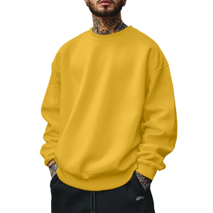 เสื้อสเวตเชิ้ตผู้ชายทรงโอเวอร์ไซส์ สีสันตามสั่ง สวมใส่สบาย แฟชั่นลำลอง ขายส่ง เสื้อสเวตเชิ้ตคอกลมโอเวอร์ไซส์พรีเมียมสำหรับผู้ชาย - Product Image 1