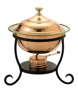 Le fini métallique premium tendance des réchauds à buffet met en valeur la maîtrise artisanale raffinée de ce magnifique réchaud à buffet. - Product Image 5