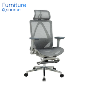 Elegante silla de oficina ergonómica-Silla de oficina trasera de malla ergonómica con marco de plástico ajustable en altura Fábrica calificada de Vietnam - Product Image 1