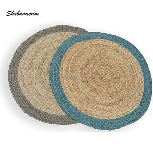 Latest Design Round Floor Mat for Outdoor Handmade Braided <b>Jute</b> <b>Rug</b> Reversible Living Room Custom <b>Rug</b> Carpet - Product Image 1
