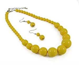 Fashion Resin Beaded <b>Necklace</b> for Women Trendy Chunky <b>Statement</b> Multicolor Acrylic Beads Handmade Lightweight Glossy Finish - Product Image 2