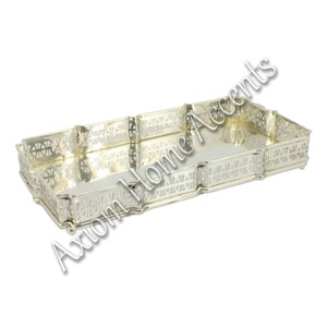 Axiom Home Accents' Handcrafted Brass <b>Tray</b> Polished Finish for Christmas <b>Dinner</b> Serving Home Use Beautiful Decorative Metal - Product Image 2