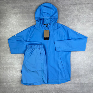 Conjunto de Chaqueta Cortavientos y Pantalones Cortos con Estampado Animal de Secado Rápido y Alta Calidad, Chaqueta con Cierre y Bolsillos Tipo Cargo, Ropa Deportiva Urbana de Poliéster para Hombre - Product Image 3