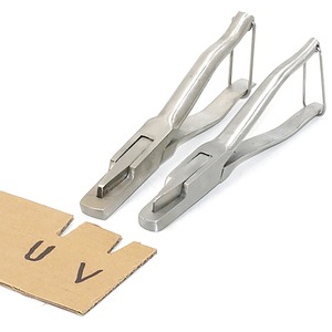 Animal V-shaped U-shaped Ear Notch Pliers Pig Ear Punch Stainless Steel <b>Clamp</b> Piglets Identification <b>Piercing</b> Marking Forceps - Product Image 5