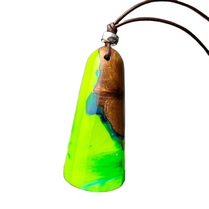 Bijoux Galaxy en résine époxy et bois, bijoux en bois et résine et collier Cadeau d'anniversaire - Product Image 1