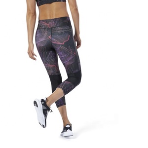 Pantalon Capri de Sport pour Femme, Longueur 3/4, Coupe Courte, Extensible, Respirant, en Spandex/Polyester, Idéal pour la Course, l'Entraînement et les Loisirs - Product Image 6