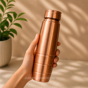 100% Purity Copper Water Bottle Healthy Living Wellness Gift Handmade Best Quality Hot Selling Sale For Water Storage Bottle - Product Image 1