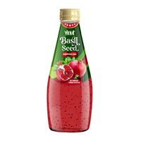 Gratis proefmonster Private Label voor 290ml Granaatappel Basilicum Chia Zaad Drank - Binh Duong Vietnam Suiker-Vrije Echte Sap 24 blikjes doos