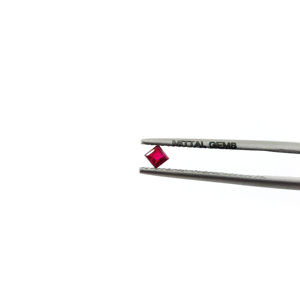 Rubis de Birmanie naturels non traités, carrés calibrés de 2 mm, pierres précieuses de rubis naturelles facettées pour la fabrication de bijoux, prêtes à l'emploi - Product Image 2