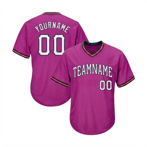 Camiseta de Béisbol Económica, Duradera, Transpirable, Antiarrugas, Antibacteriana, Diseño Deportivo, 100% Poliéster, Unisex, Manga Corta - Product Image 4