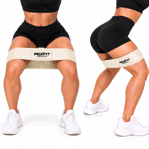 Bande de résistance en tissu pour les hanches, idéale pour les squats et les entraînements de résistance, avec logo personnalisé, fournisseur en gros d'équipements de fitness pour les marques de fitness - Product Image 2
