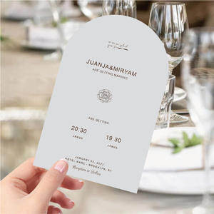 Arche personnalisée Carte d'invitation de <span class=keywords><strong>mariage</strong></span> Carte postale de visite Conception de remerciement Logo de marque personnalisé Autocollant adhésif - Product Image 3