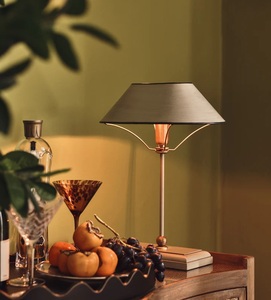 Nordic <b>Lantern</b> Metal <b>Table</b> <b>Lamp</b> with Handle Open Frame Warm Ambient Light Powder Coated Finish Bedside Decor - Product Image 5