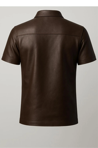 เสื้อเชิ้ตผู้ชายสั่งตัดได้ ระบายอากาศดี สวมใส่สบาย ดีไซน์ตามสั่ง พร้อมหนังแท้ ขายดี - Product Image 3