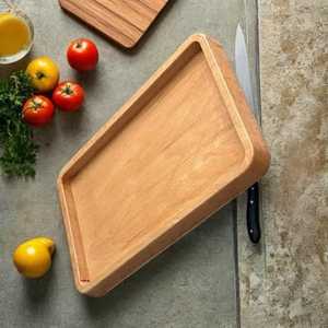 Plateau de rangement en bois poli, design moderne et luxueux, pour utilisation sur table, compatible lave-vaisselle, grande capacité, à un seul niveau - Product Image 6