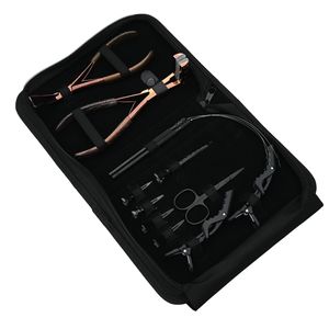 Kit professionnel d'extensions capillaires pour salon avec outils de pose, ciseaux de coupe, outil à boucle et accessoires de sectionnement des cheveux - Product Image 1