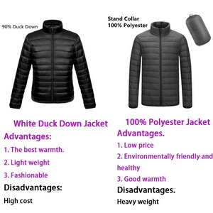 Wholesale Outdoor <b>Light</b> Warm Duck Feather Custom Logo Nylon Black Hooded Winter Bubble Puff Filled Down <b>Puffer</b> <b>Jackets</b> For Men - Product Image 2
