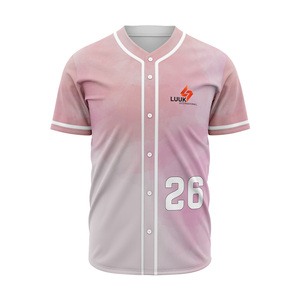 Camiseta de Béisbol Personalizada para Hombre, Transpirable, de Secado Rápido, de Manga Corta, de Alta Calidad, con Estampado Digital, para Softbol - Product Image 1