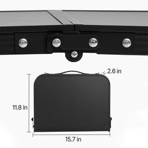 โต๊ะพับสำหรับตั้งแคมป์กลางแจ้ง เหมาะสำหรับปิกนิก บาร์บีคิว และการทำอาหารสำหรับการผจญภัยกลางแจ้ง - Product Image 6