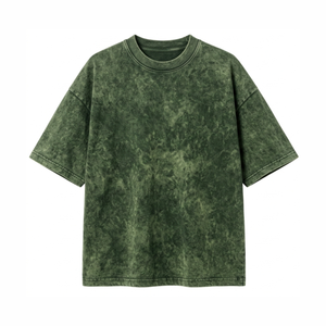 T-shirt vintage épais délavé à l'acide avec épaules tombantes pour femme, collection 2026 – Vente en gros - Product Image 1