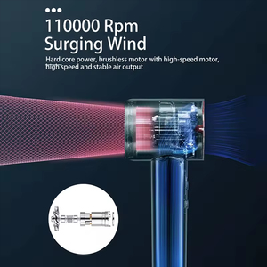 110,000 rpm chuyên nghiệp hiển thị kỹ thuật số Máy sấy tóc 7 tốc độ cài đặt Trọng lượng nhẹ nhanh chóng làm khô <span class=keywords><strong>Salon</strong></span> sử dụng nhà - Product Image 3