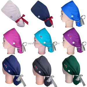 Gorros médicos con estilo para profesionales de la salud, médicos, enfermeras, hospitales, uso quirúrgico, diseño de logotipo personalizado - Product Image 5