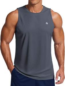 Débardeur Homme Sans Manches Écologique en Polyester/Coton à Séchage Rapide pour la Gym, l'Entraînement, la Course et les Activités Sportives - Product Image 3