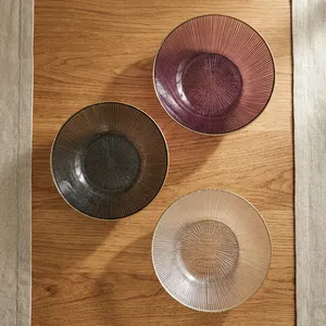 Ensemble de sets de table et de dessous de plat en verre blanc avec motif marbré doré, design luxueux, écologique, lavable, de qualité alimentaire, pour la cuisine et la salle à manger - Product Image 5