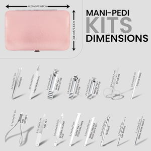 Juego de Manicura y Pedicura Profesional de Acero Inoxidable, Multifuncional, Resistente, Color Rosa 2026, para Cuidado Personal, Superventas - Product Image 2