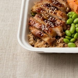 9 X 6 Inch Bagasse Clamshell Food <b>Container</b> 580ml Compostable Biodegradable Sugarcane Fiber <b>Takeaway</b> Box for Hotels Home - Product Image 6