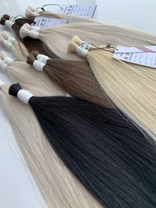 Prix de gros en vrac Extensions de cheveux Cheveux du donneur Double noyade 100 grammes Couleurs claires 20 pouces - Product Image 6