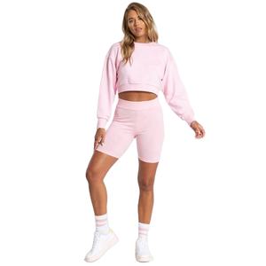 Pantalones cortos de yoga personalizables para mujer, pantalones deportivos elásticos de cintura alta de doble capa para correr, logotipo OEM, arenisca sólida, informal de alta prioridad - Product Image 1