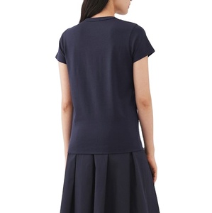 Camiseta Básica de Verano para Mujer, Diseño Personalizado al por Mayor, Algodón Orgánico Súper Suave, 200 GSM - Product Image 3